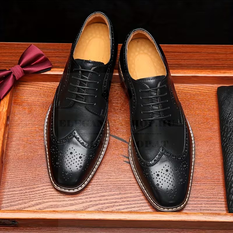 Marhabőr férfi cipő - Fekete Férfi cipő Marhabőr férfi cipő - Fekete Férfi cipő