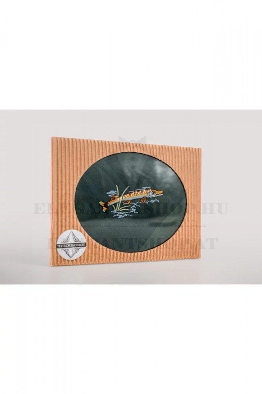 Hímzett pamut zsebkendő - Csuka Pamut zsebkendő Hímzett pamut zsebkendő - Csuka Pamut zsebkendő