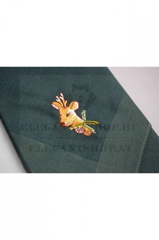                  Hímzett pamut zsebkendő - Őz Pamut zsebkendő