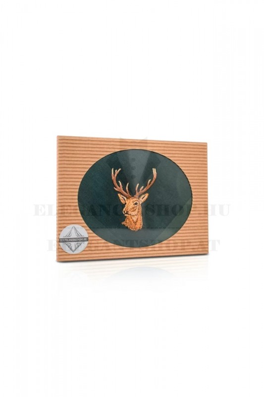                  Hímzett pamut zsebkendő - Szarvas Pamut zsebkendő