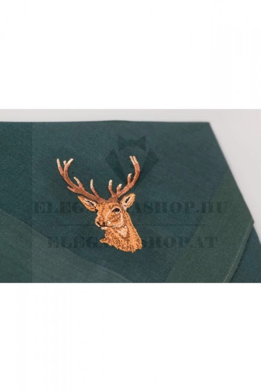                  Hímzett pamut zsebkendő - Szarvas Pamut zsebkendő