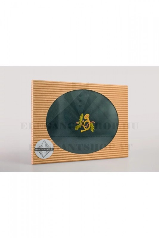                  Hímzett pamut zsebkendő - Vadászkürt Pamut zsebkendő