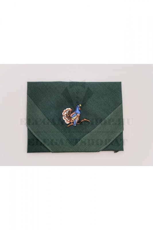                  Hímzett pamut zsebkendő - Fajdkakas Pamut zsebkendő