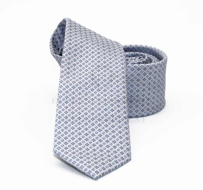                    NM slim szövött nyakkendő - Ezüst aprópöttyös Csíkos nyakkendő