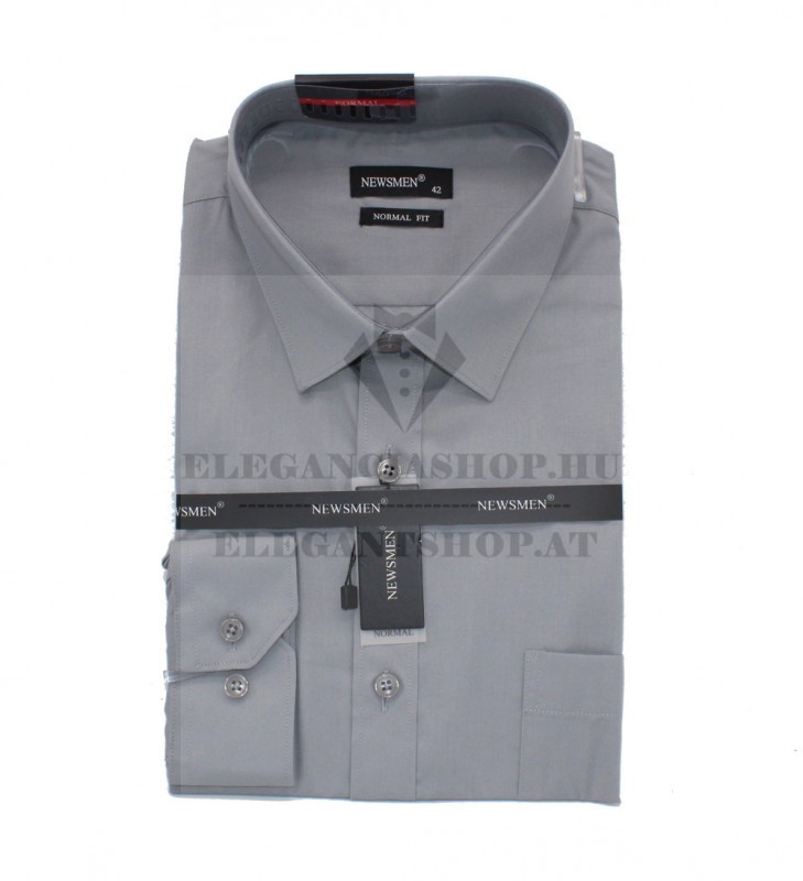             Newsmen h.u normál ing - Szürke Normál fazon