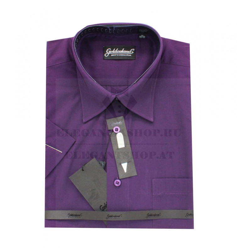 Goldenland rövidujjú ing - Lila Normál fazon Goldenland rövidujjú ing - Lila Normál fazon