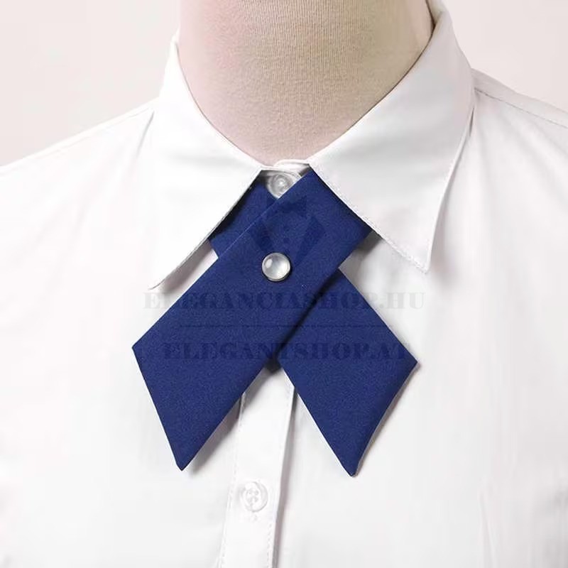   Női keresztnyakkendő - Királykék