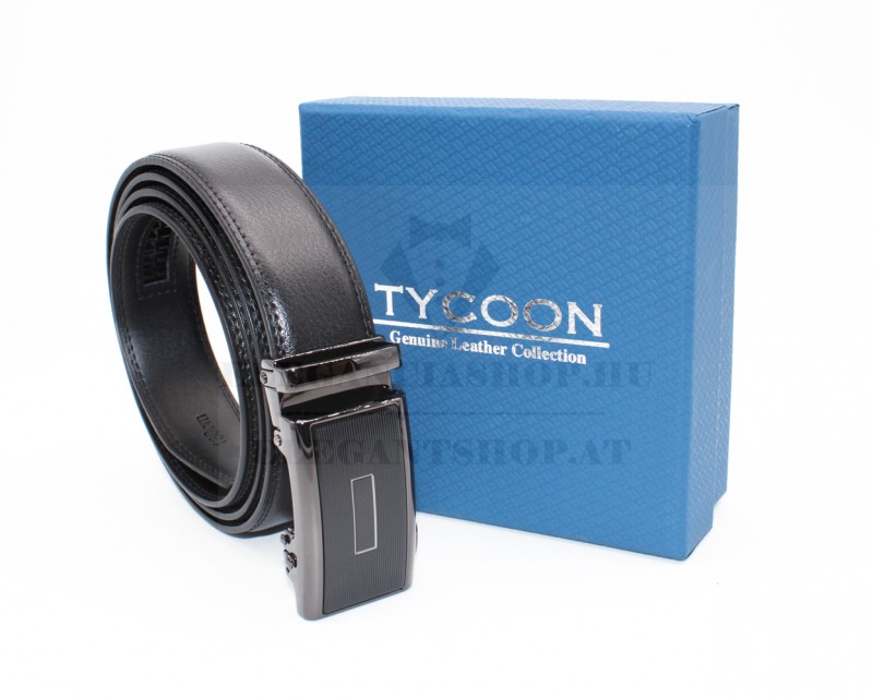                      Tycoon férfi bőr öv díszdobozban - Fekete