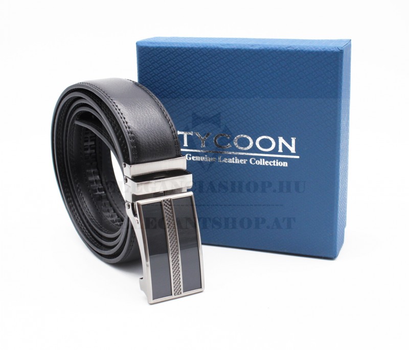                      Tycoon férfi bőr öv díszdobozban - Fekete