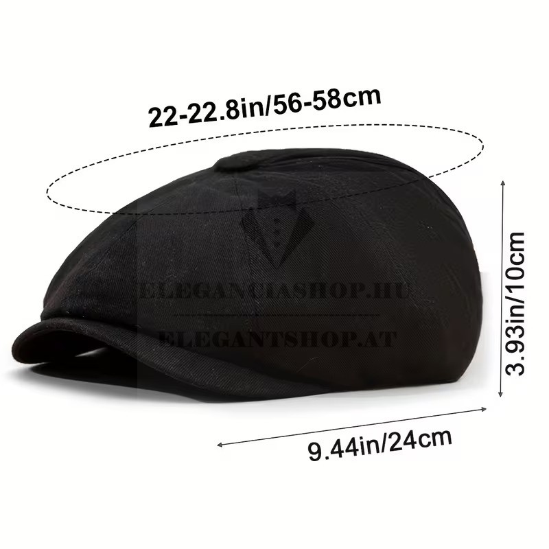                       Gatsby unisex sapka - Fekete