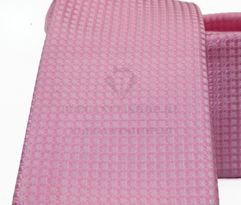 NM slim szövött nyakkendő - Rózsaszín aprómintás NM slim szövött nyakkendő - Rózsaszín aprómintás