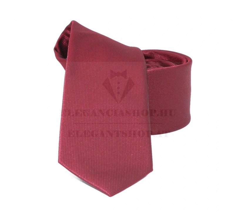 NM slim szövött nyakkendő - Meggypiros Egyszínű nyakkendő NM slim szövött nyakkendő - Meggypiros Egyszínű nyakkendő