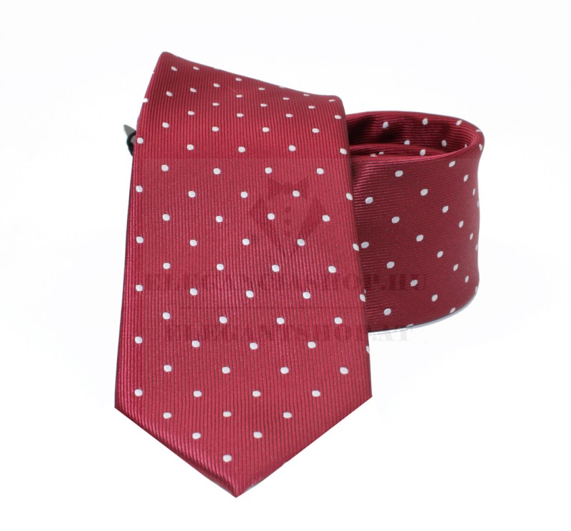 NM normál nyakkendő - Bordó pöttyös Aprómintás nyakkendő NM normál nyakkendő - Bordó pöttyös Aprómintás nyakkendő