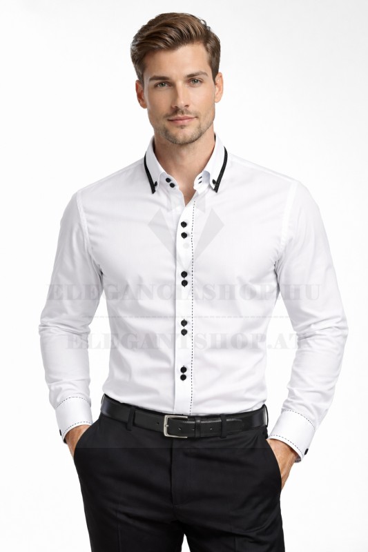 NM h.u slim ing - Fekete-fehér betétes Slim, Smart fazon NM h.u slim ing - Fekete-fehér betétes Slim, Smart fazon