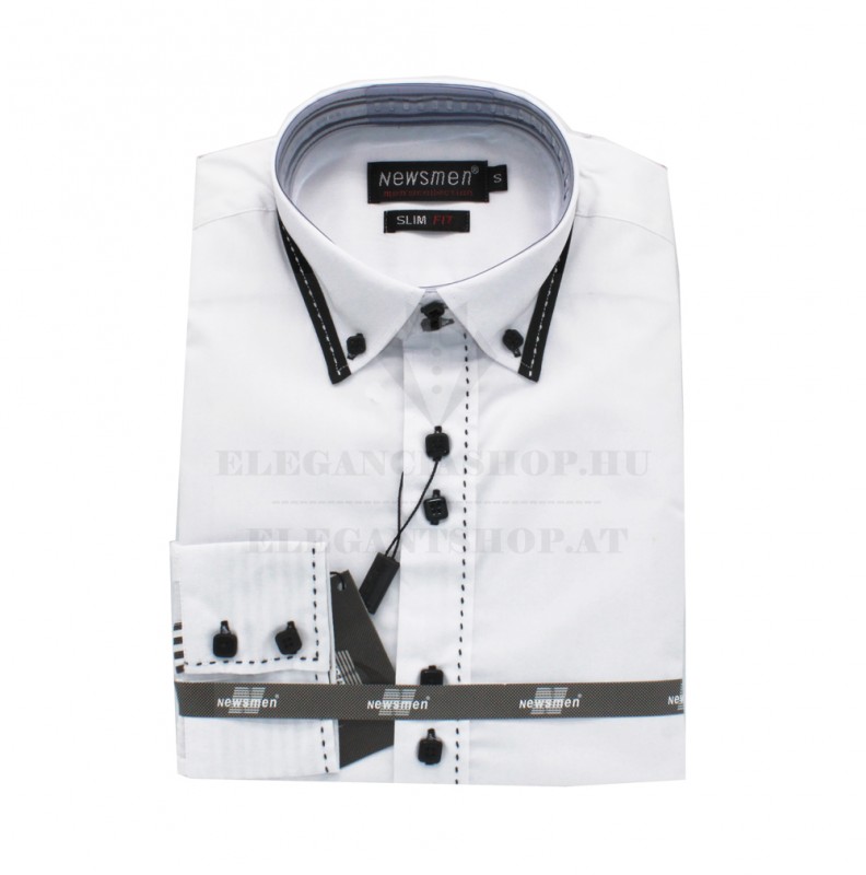 NM h.u slim ing - Fekete-fehér betétes Slim, Smart fazon NM h.u slim ing - Fekete-fehér betétes Slim, Smart fazon