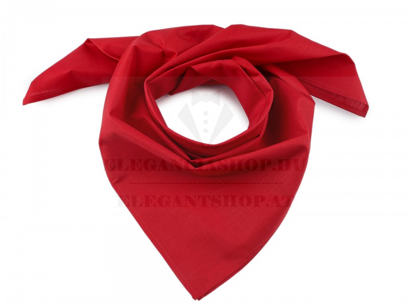 Pamut női kendő 70x70 - Piros Női divatkendő és sál