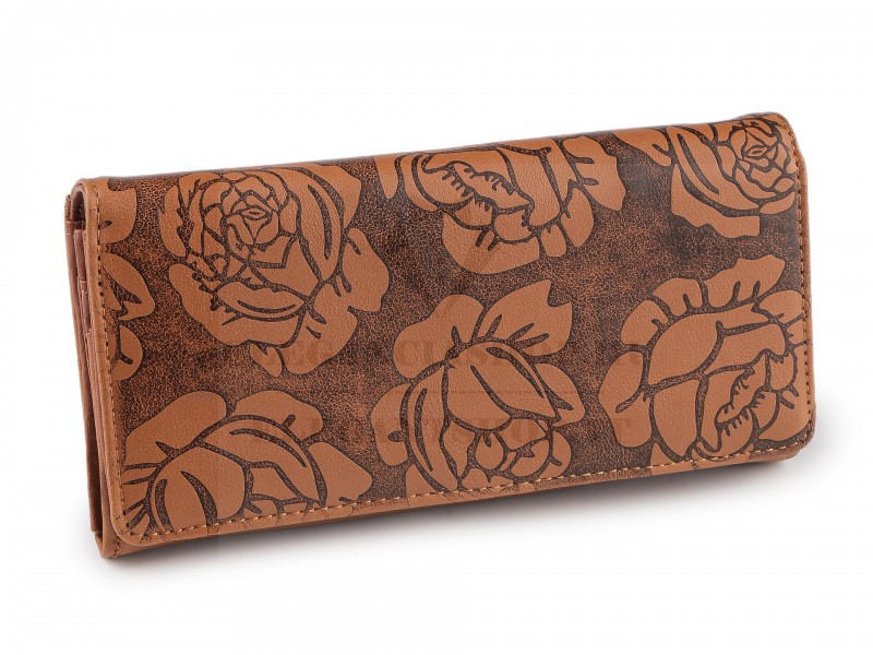 Női pénztárca virágok 9x18,5 cm Női pénztárca virágok 9x18,5 cm