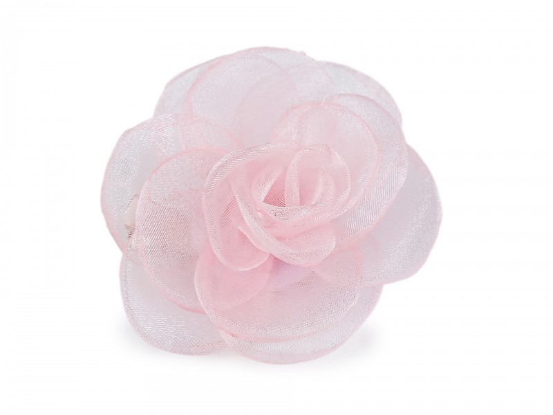                     Organza virág bross Kitűzők, Brossok
