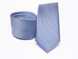 Prémium selyem slim nyakkendő - Kék