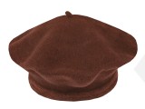    Női gyapjú barett sapka - Barna