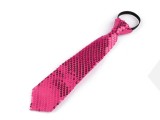   Nyakkendő flitterekkel - Pink Party,figurás nyakkendő
