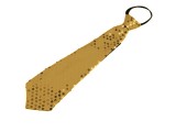   Nyakkendő flitterekkel - Arany Party,figurás nyakkendő