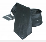                NM slim nyakkendő - Fekete mintás Mintás nyakkendők