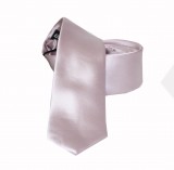                  NM slim szatén nyakkendő - Púderrózsa