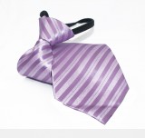   NM Állítható gyereknyakkendő - Lila csíkos Gyerek nyakkendők