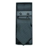   NM nyakkendő szett - Fekete pöttyös