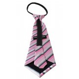   NM Állítható gyereknyakkendő - Rózsaszín-szürke kockás