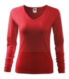 Női hosszúujjú elasztikus póló - Piros