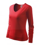 Női hosszúujjú elasztikus póló - Piros