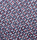    Prémium slim nyakkendő - Piros-kék mintás