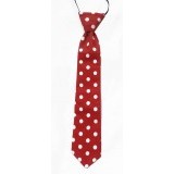   Vento pamut gumis gyereknyakkendő szett - Piros pöttyös Gyerek nyakkendők