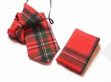    Vento gumis gyereknyakkendő szett - Skótkockás