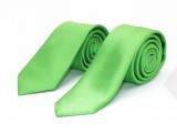      NM apa-fia slim nyakkendő szett - Almazöld szatén Apa-fia szett