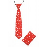 Vento gumis gyereknyakkendő szett - Piros-fehér csillag Szettek,zsebkendők