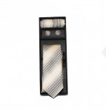                        Marquis slim nyakkendő szett - Bézs csíkos