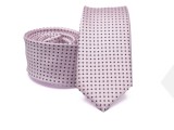    Prémium slim nyakkendő - Rózsaszín pöttyös