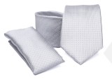    Prémium nyakkendő szett - Ezüst aprómintás Aprómintás nyakkendő
