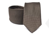         Prémium selyem nyakkendő - Barna Egyszínű nyakkendő