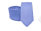    Prémium slim nyakkendő - Égszínkék aprómintás