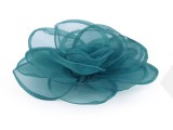 Bross organza virág Ékszer, hajdísz