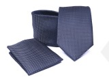    Prémium nyakkendő szett - Kék aprókockás