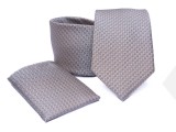   Prémium nyakkendő szett - Szürke mintás