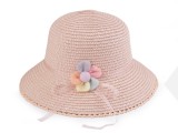 Gyermek nyári kalap - Púderrózsaszín