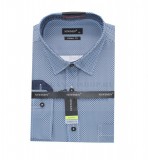                              NM h.u normál fit elasztikus ing - Kék mintás Mintás ing