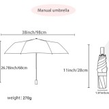 Unisex összecsukható UV szürős esernyő