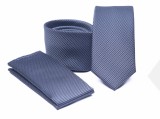    Prémium slim nyakkendő szett - Szürkéskék